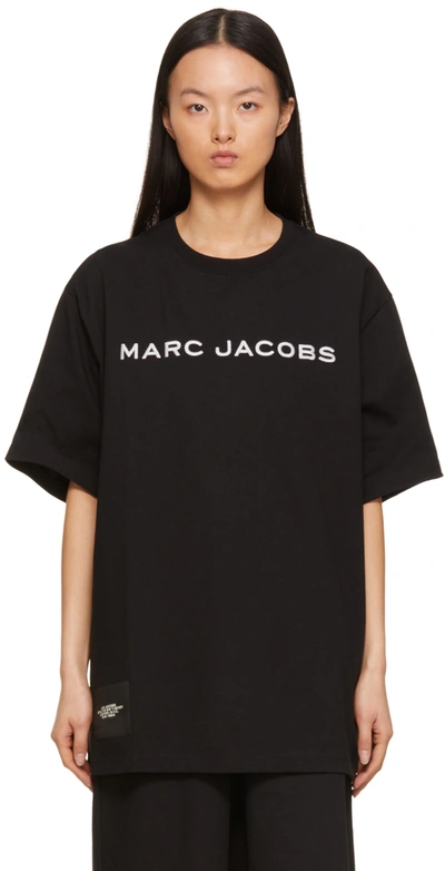 Shop Marc Jacobs Black 'the Big T-shirt' T-shirt In 001 Black