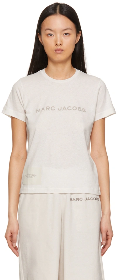 Shop Marc Jacobs Off-white 'the T-shirt' T-shirt In 177 Chalk