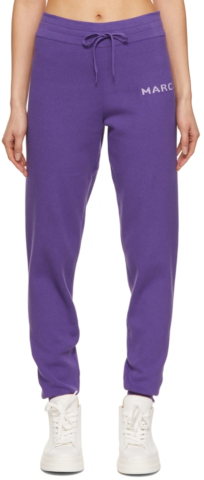 Shop Marc Jacobs Purple 'the Knit Sweatpants' Lounge Pants In 511 Purple Potion