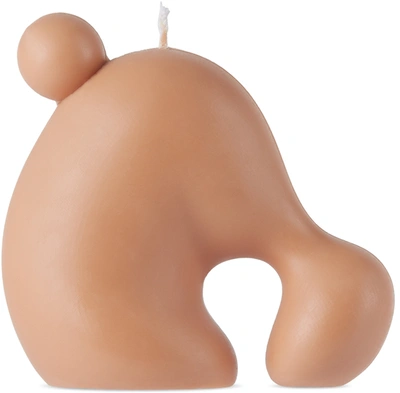 Hannah Jewett Lamb Sculptural Soy Wax Candle In Toast