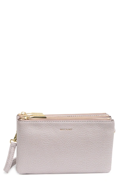 Shop Matt And Nat Dwell Vegan Leather Crossbody Bag In Serene