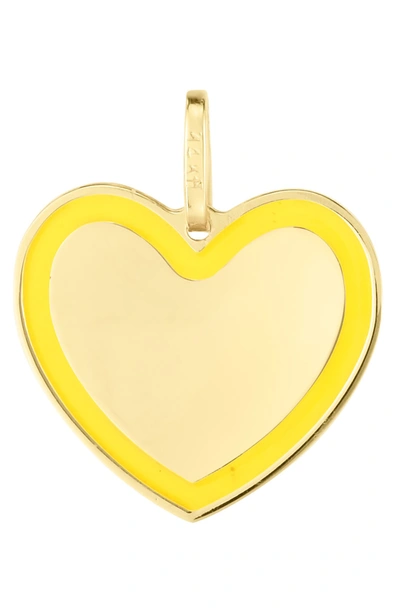 Shop Karat Rush 14k Yellow Gold & Enamel Heart Charm