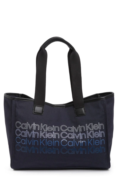 Calvin Klein Ombre Tote in Blue