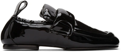 Shop Dries Van Noten Black Padded Loafers In 900 Black
