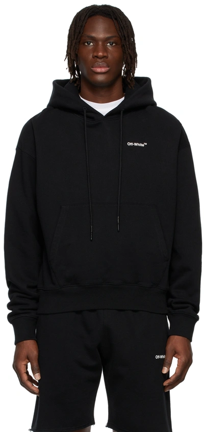 Shop Off-white Black Caravaggio Arrows Hoodie