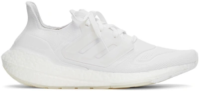 Shop Adidas Originals White Ultraboost 22 Sneakers In Ftwr White/ftwr Whit