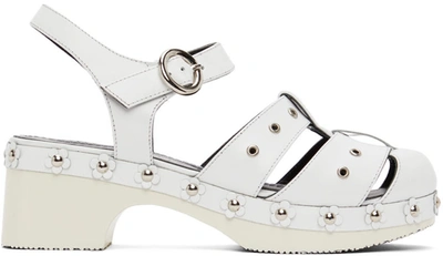 Shop Nicole Saldaã±a Ssense Exclusive White Flower Cici Sandals