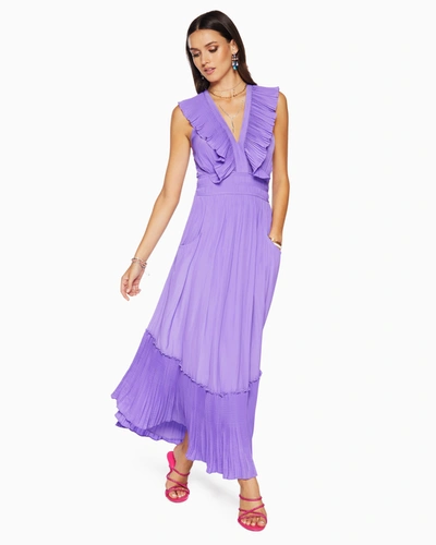 Shop Ramy Brook Camden Ruffle Maxi Dress In Bright Jasmine