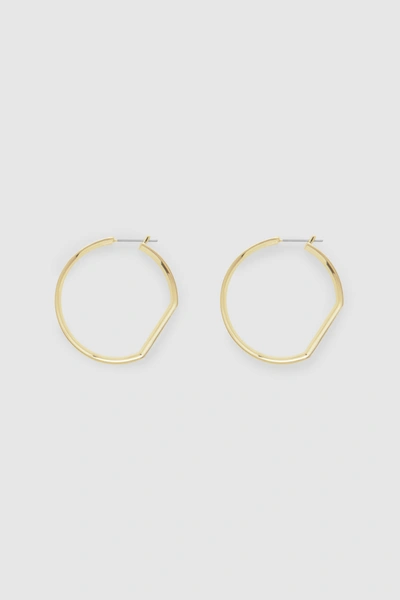 Shop Cos Geometric Hoop Earrings In Gold