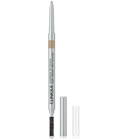 Shop Clinique Quickliner For Brows Eyebrow Pencil, .28 Oz. In Sandy Blonde