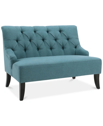Shop Noble House Dennon 44" Settee In Teal