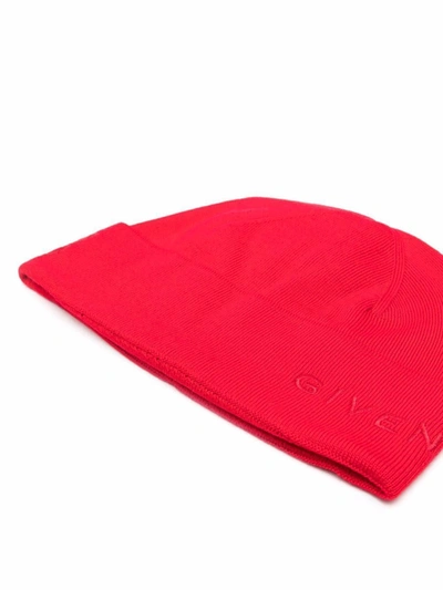 Shop Givenchy Women's Red Wool Hat