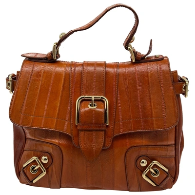 Pre-owned Dolce & Gabbana Leather Handbag In Brown