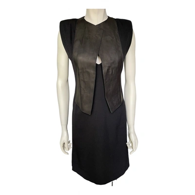 Pre-owned Derek Lam Wool Mini Dress In Black