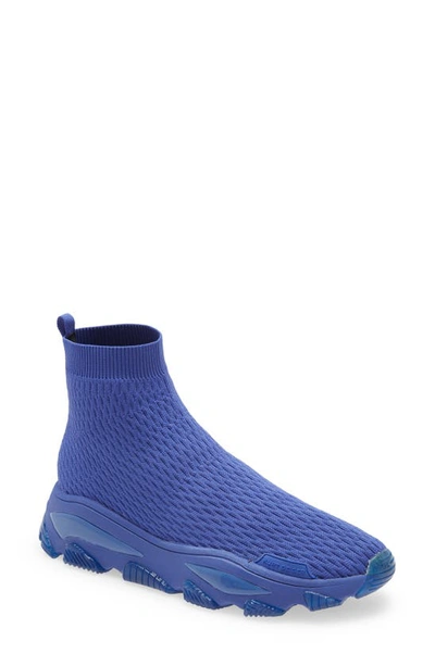 Shop Kurt Geiger Lettie Sock Sneaker In Blue