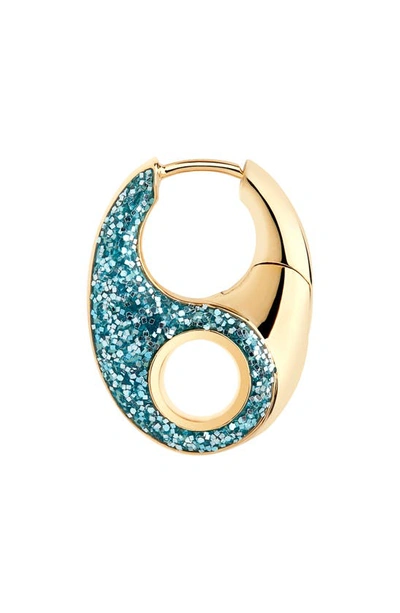 Shop Maria Black Vogue Ocean Single Huggie Hoop Earring In Gold Hp