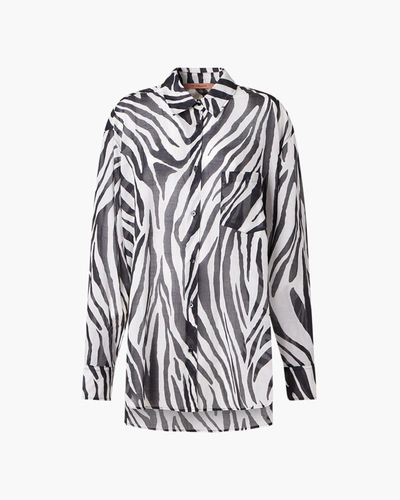 Shop Andamane The  Georgiana Oversize Shirt In Zebra