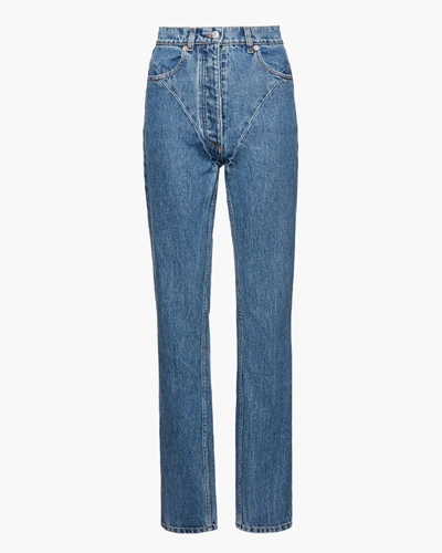 Shop Magda Butrym Straight-leg Jeans In Blue