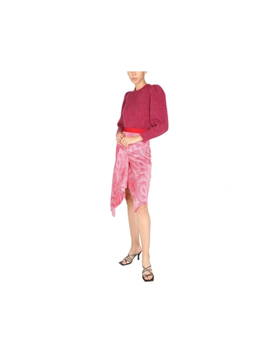 Shop Isabel Marant Vaiami Skirt In Fuchsia