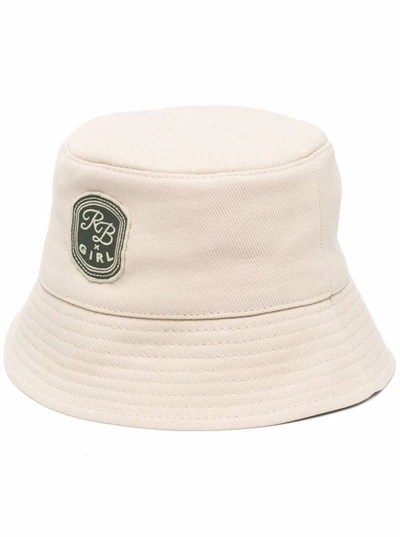 Shop Ruslan Baginskiy Beige Bucket Hat With Logo