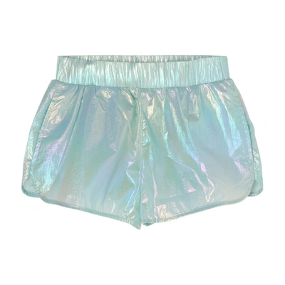 Shop Stella Mccartney Reflective Shorts In Multicolor