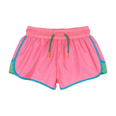 Shop Stella Mccartney Drawstring Shorts In Coral