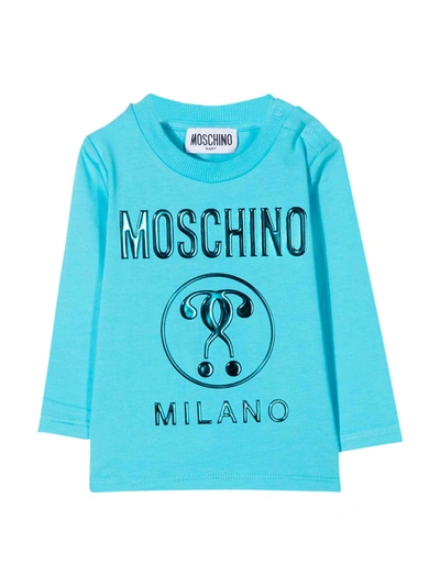 Shop Moschino Light Blue T-shirt