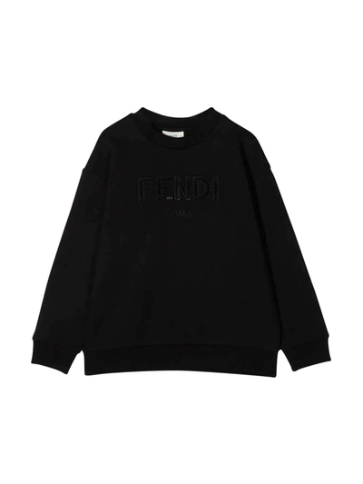 Shop Fendi Black Sweatshirt In Nero