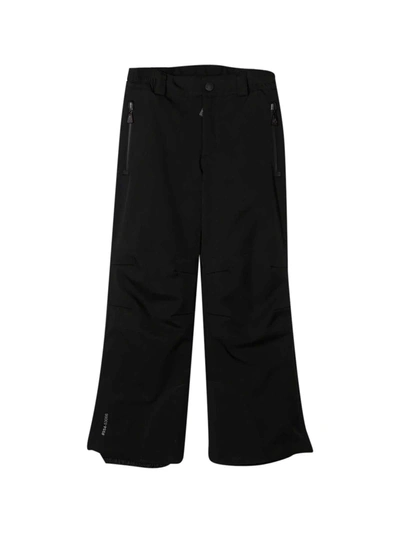 Shop Moncler Black Trousers Teen In Unica