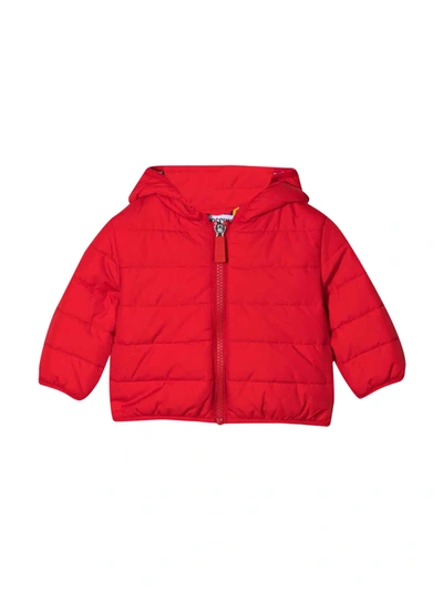 Shop Moschino Unisex Red Down Jacket In Rosso
