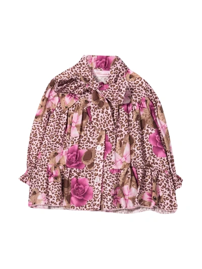 Shop Miss Blumarine Baby Girl Patterned Shirt In Fantasia