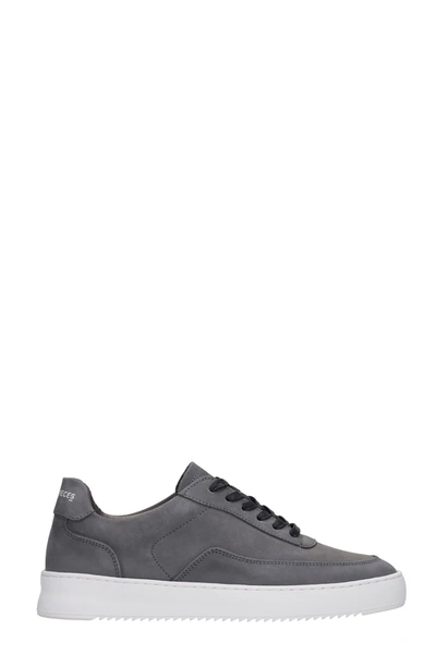Shop Filling Pieces Mondo 2.0 Ripple Sneakers In Grey Nubuck