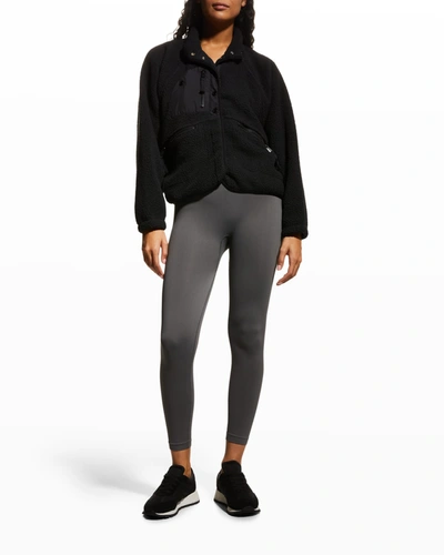 Shop Fp Movement By Free People Hit The Slopes Fleece Jacket In Black