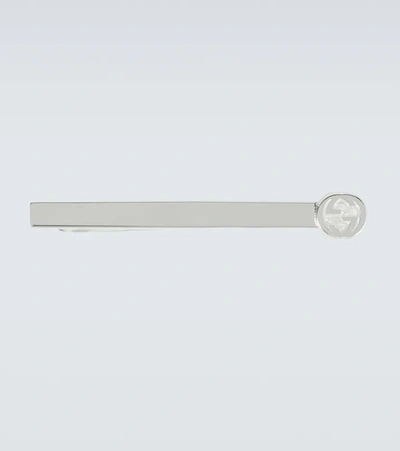 Gucci Sterling Silver Tie Bar In Argento