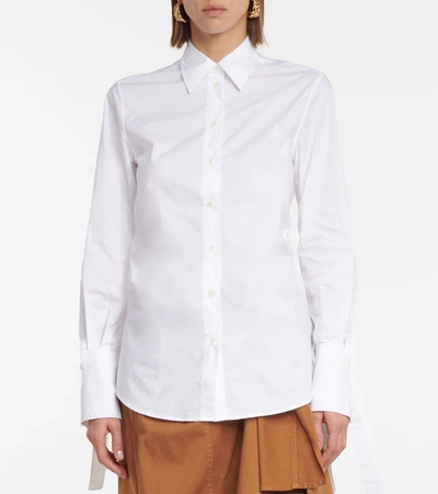 Shop Jw Anderson Cotton Poplin Shirt In White