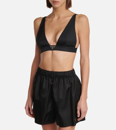Prada Re-nylon Bralette In Nero