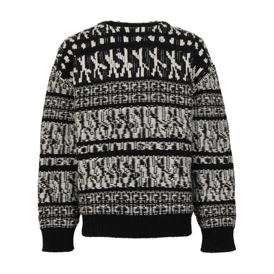 Shop Givenchy Reversible Sweater In Noir Blanc