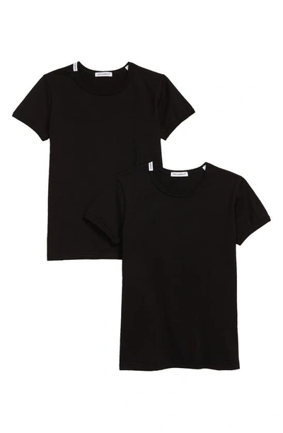 Shop Dolce & Gabbana Kids' 2-pack Cotton T-shirts In Nero