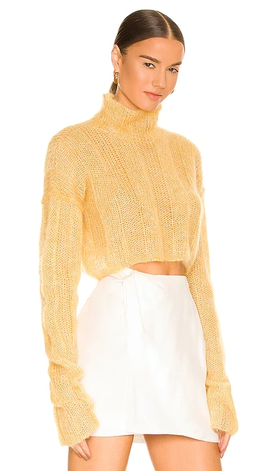 Shop Anna October Maya Sweater In Yellow