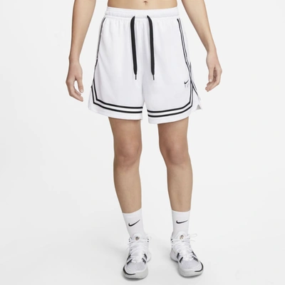 Shop Nike Women's Fly Crossover Basketball Shorts In White