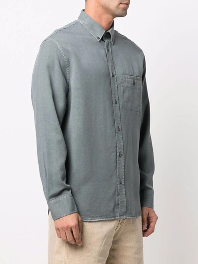 Shop Filippa K Zachary Tencel™ Shirt In Blue
