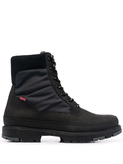 Shop Levi's Torsten Lace-up Boots In Black