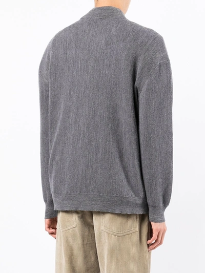 Shop Ymc You Must Create Montand Roll-neck Merino Jumpr In Grey