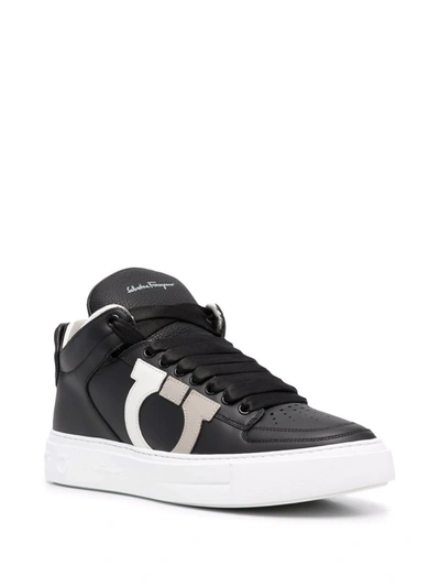 Shop Ferragamo Marvelous Low-top Sneakers In Black