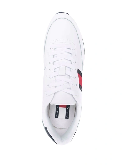 Tommy Jeans Side Logo-print Sneakers In White