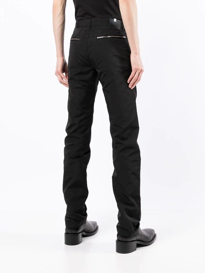 Shop Alyx Slim-fit Zip-detail Trousers In Black