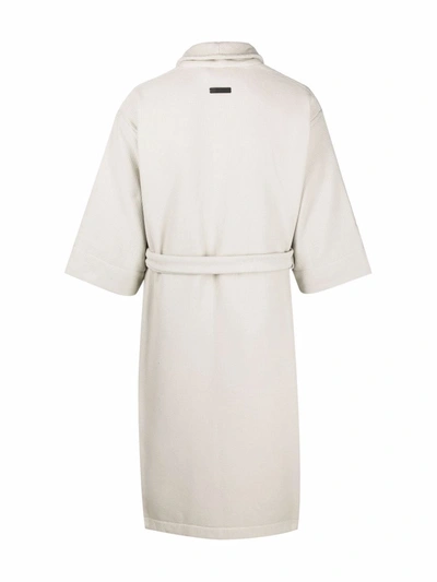 Fear Of God Waffle Weave Cotton Robe In Neutrals