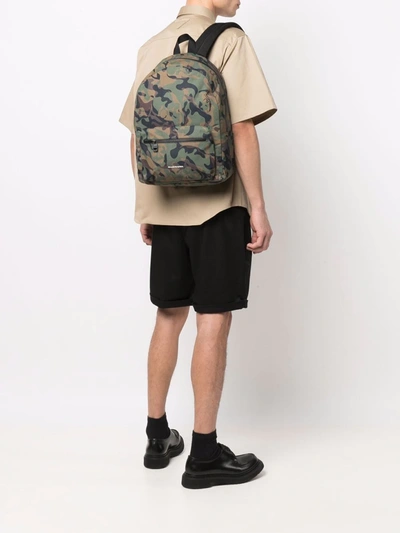 Alexander Mcqueen Logo-print Camouflage Backpack In Green