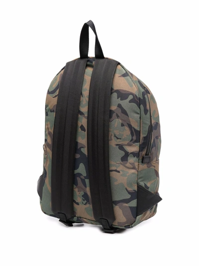 Shop Alexander Mcqueen Logo-print Camouflage Backpack In Green