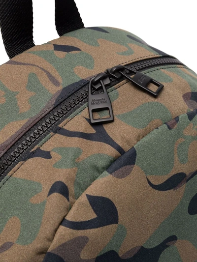 Alexander Mcqueen Logo-print Camouflage Backpack In Green